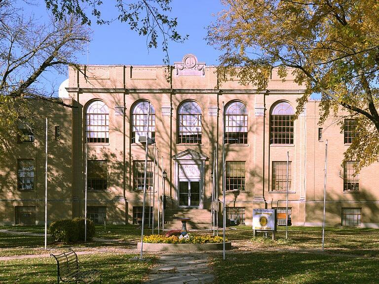 The Edina Double Square Historic District in Knox County, Missouri