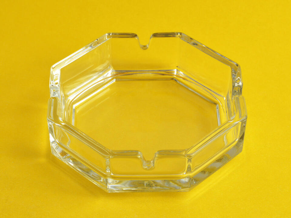 Thrifted Ashtrays Make for Fancy Potted Plant Drip Trays