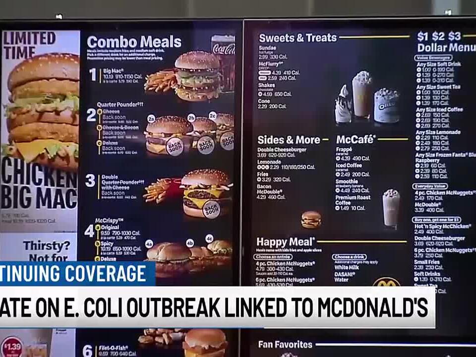 McDonald’s says E. Coli outbreak likely linked to Colorado Springs