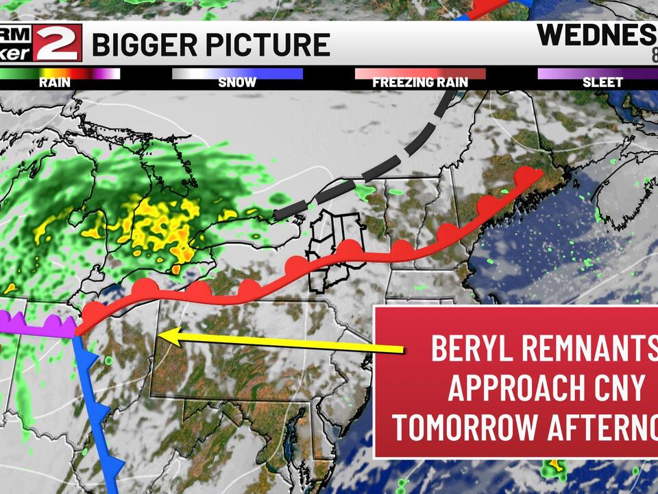 Tuesday Forecast: Hot and Humid, Tracking Remnants of Beryl