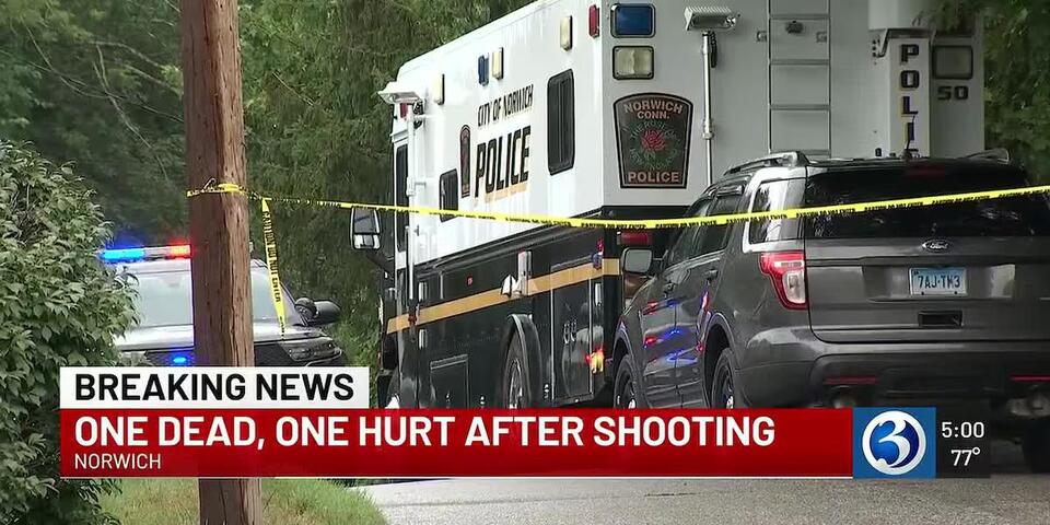 Woman forced into minivan, shot in Norwich; man found dead in same vehicle