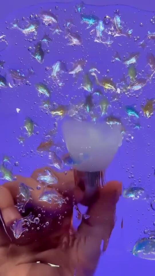 ASMR 💙 Dive into sticky triggers and calming sea vibes #asmr # ...
