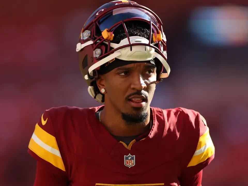 Washington rookie QB Jayden Daniels misses practice with rib injury