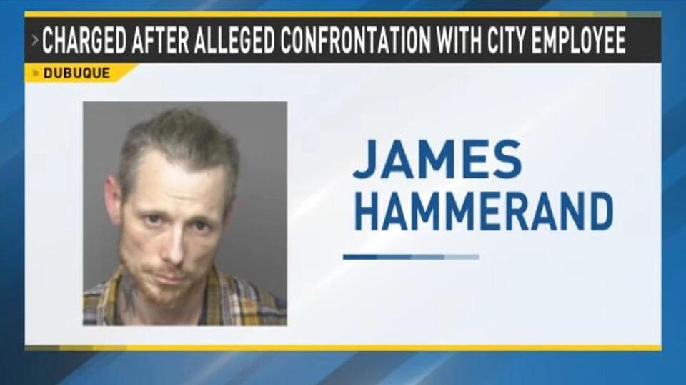 Dubuque man charged after allegedly threatening city worker with hammer ...
