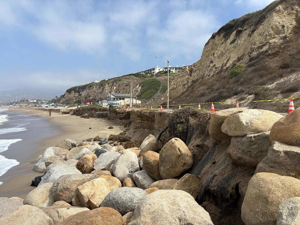 Powerful surf damages Westward Beach Road, forces indefinite closure at ...