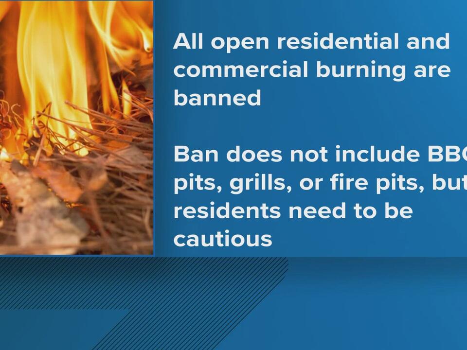 Burn ban in effect for Tangipahoa Parish, officials say
