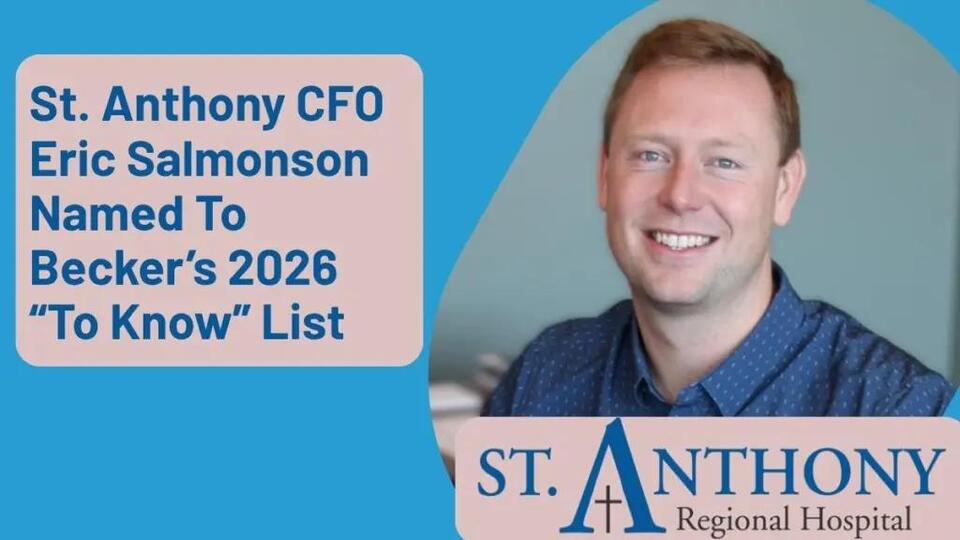 St. Anthony CFO Eric Salmonson Named To Becker’s Hospital Review’s 2026 “CFOs To Know” List