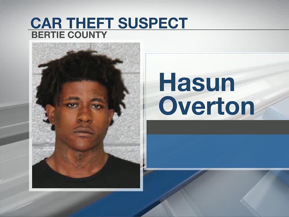 Suspect for car thefts in Bertie Co. arrested in Mecklenburg Co