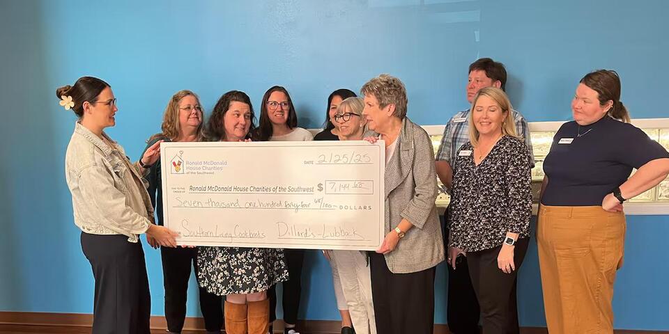 Dillard’s presents check to Ronald McDonald House Charities to support ...