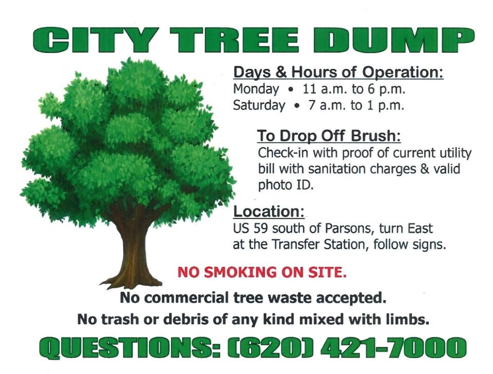 Tree Dump updates hours for spring and summer - NewsBreak