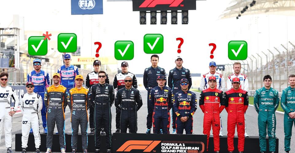 Here is what we know — and what is rumored — about all 20 F1 seats for