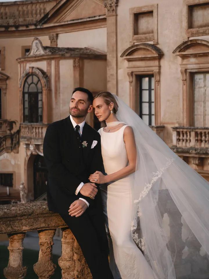 Cait Bailey Wore Balenciaga Couture to Marry Mario Carbone in a Three ...