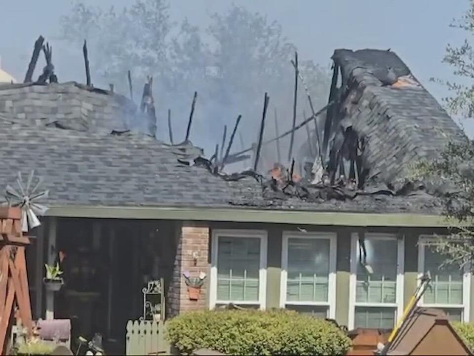 Fire destroys roof of home at northeast side neighborhood