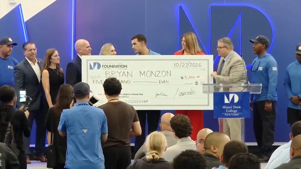 MDC awards Zeke Urrutia Firefighter Scholarship to honor FIU grad ...