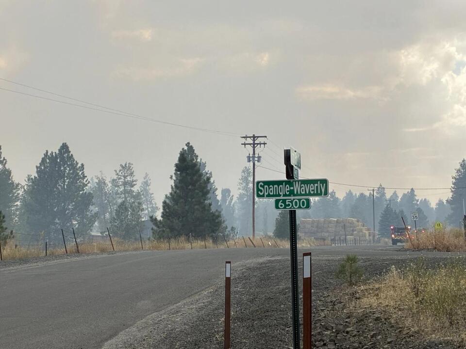 A fire is burning southeast of Spangle near Liberty High School - NewsBreak