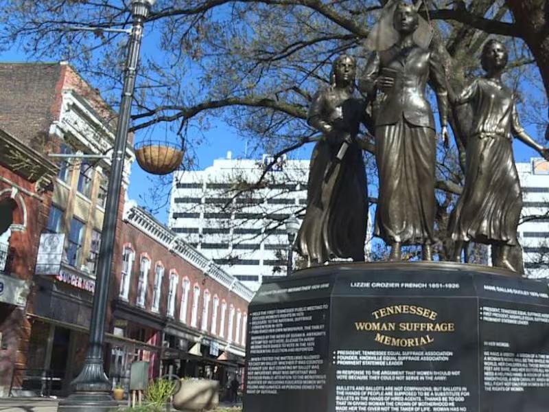 The history behind downtown Knoxville’s women’s suffrage statues