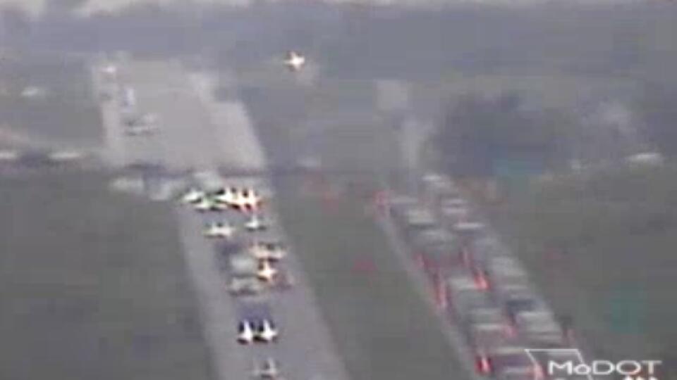 Crash on I-70 near motorsports park in Odessa closes roadway for roughly 3 hours; no injuries reported