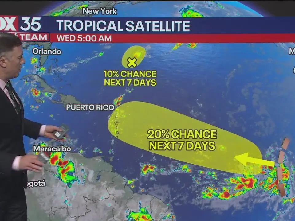NHC watching 2 disturbances for development