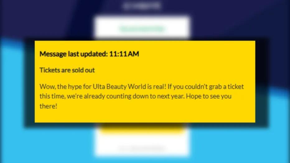 Ulta Beauty World 2026 tickets sold out in minutes - NewsBreak