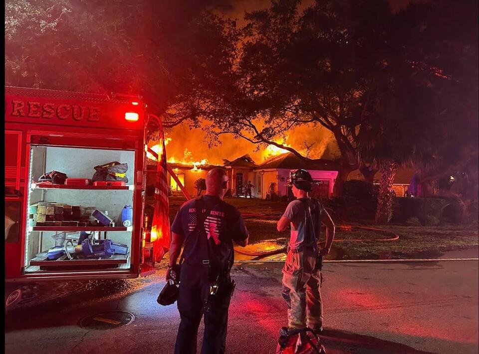 Overnight house fire on Indian Bayou Trail contained - NewsBreak