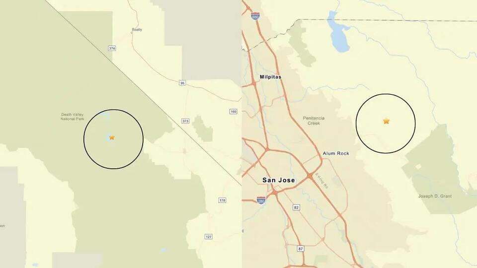Two Earthquakes Rattle Death Valley and Bay Area, No Damage Reported