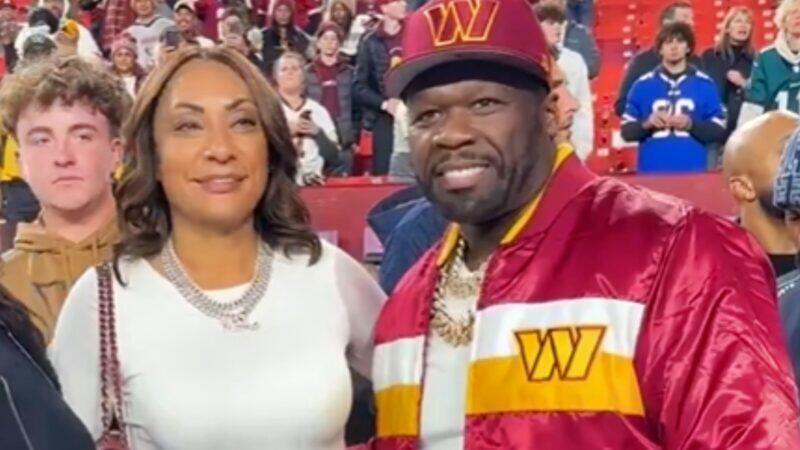 Jayden Daniels' Mom Went Viral As She Posed With 50 Cent Before Commanders' 'SNF' Game [VIDEO] - NewsBreak