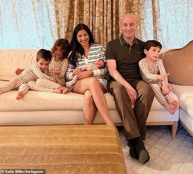 stephen miller wife katie and 3 kids Image 4