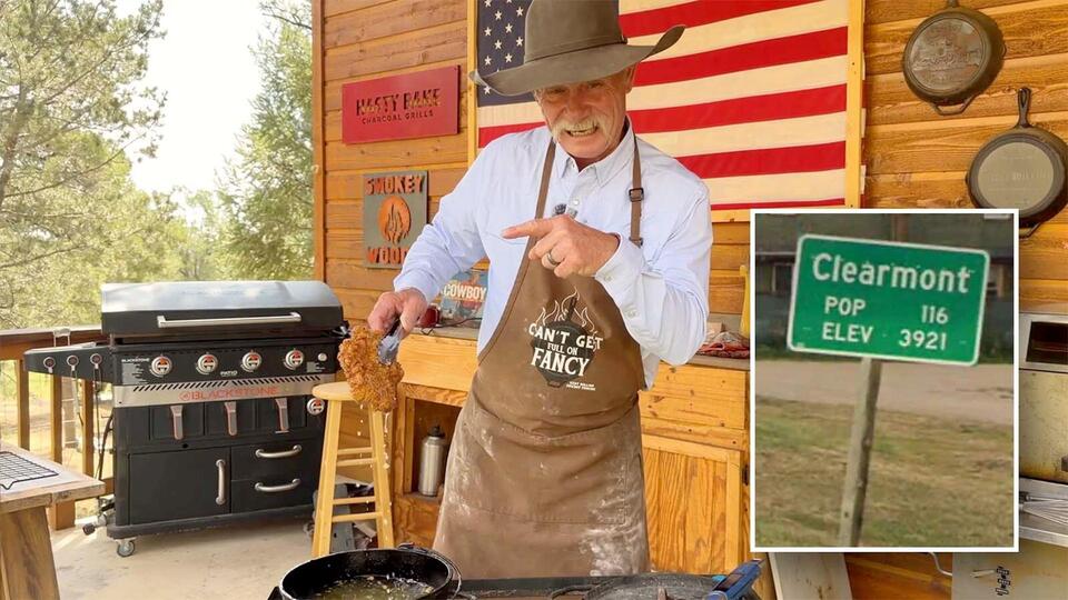 TV’s ‘Cast Iron Cowboy’ Set Up His Western Chuckwagon On Clearmont Ranch