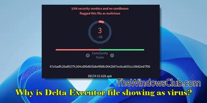 Why is Delta Executor file showing as virus? - NewsBreak