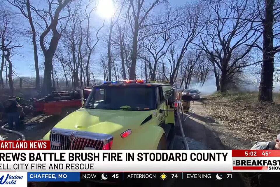 Crews battle 'out-of-control' brush fire in Stoddard County - NewsBreak