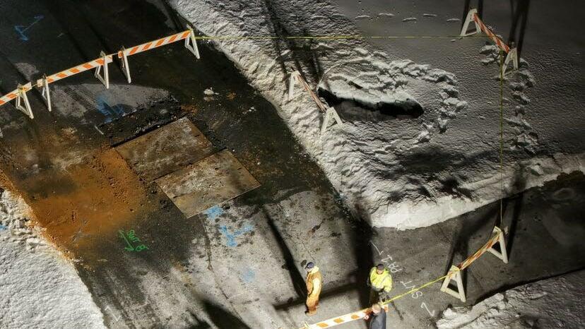 Water main break causes sinkhole in S. Whitehall Twp. - NewsBreak
