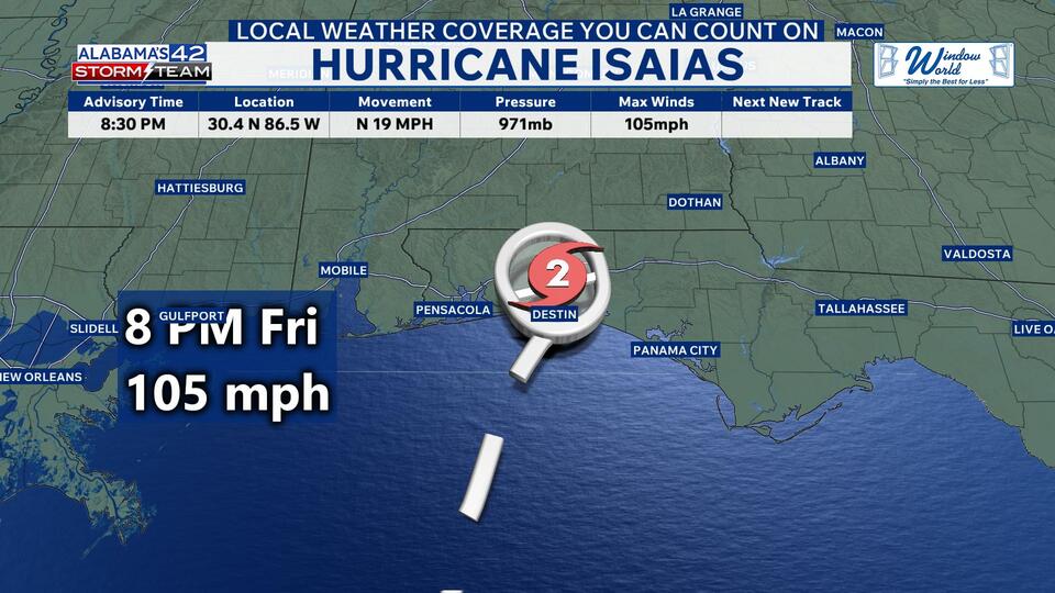 Hurricane Isaias: Alabama Now Feeling The Brunt Of Isaias As Heavy Rain and Damaging Winds Move Northward