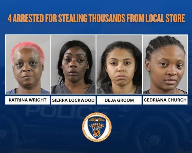 4 Arrested for Stealing Thousands from local store - NewsBreak