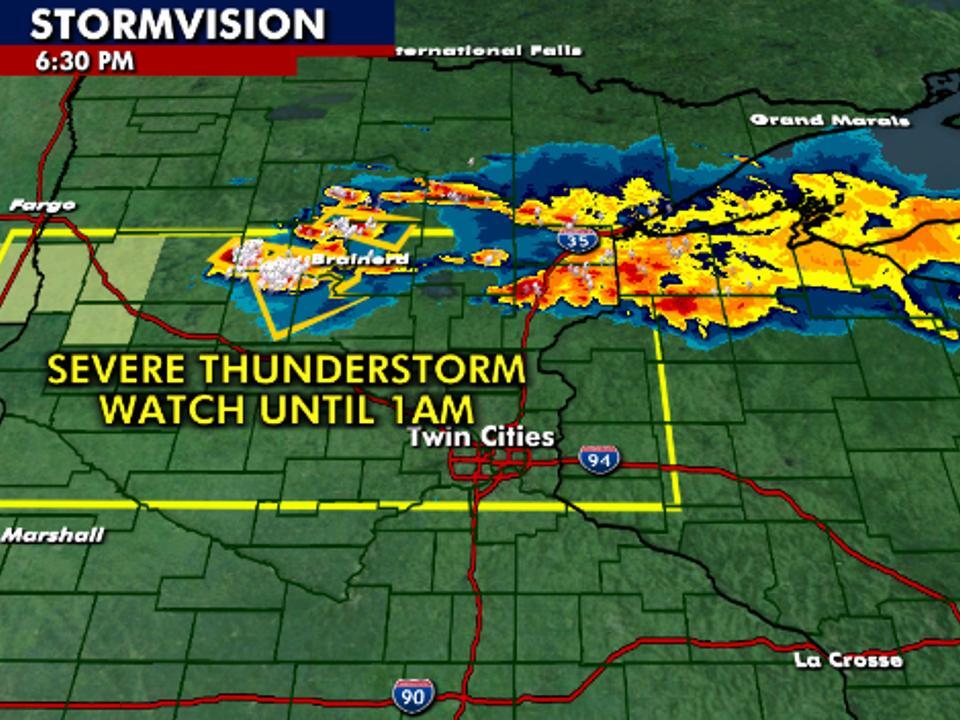 Minnesota weather: Severe thunderstorms Saturday night