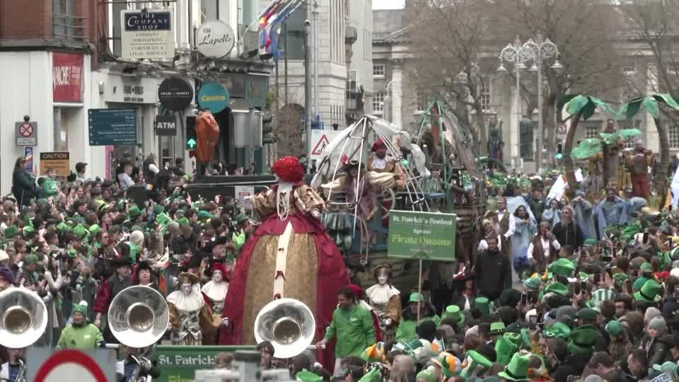 Thousands gather in Dublin for St. Patrick