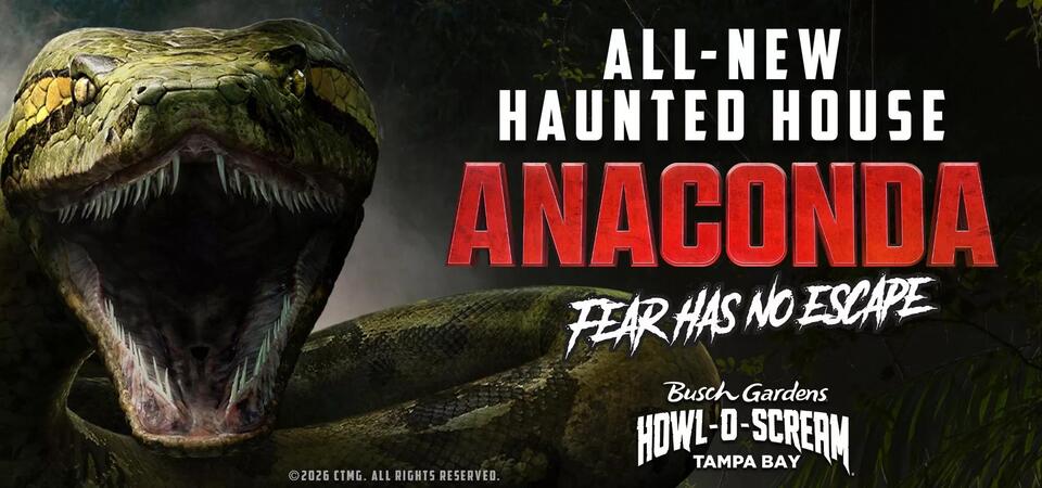 Anaconda Comes to Busch Gardens Howl-O-Scream for 2026