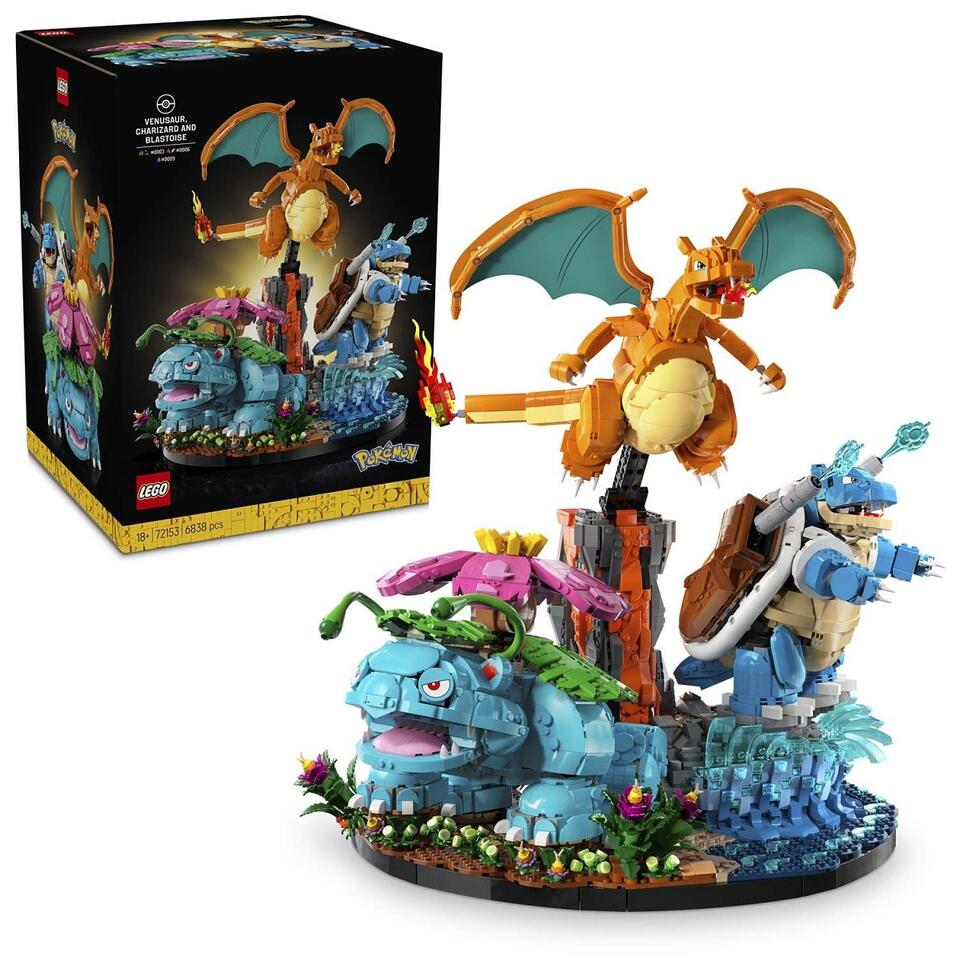 First-ever official LEGO Pokémon sets feature the 5 most famous Pokémon ...
