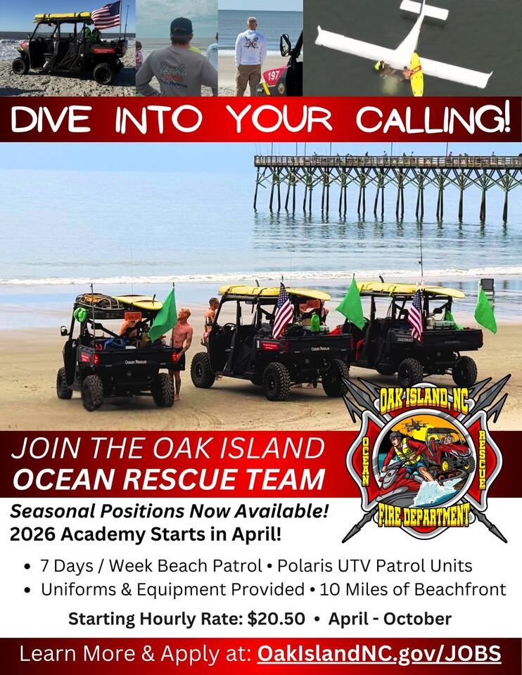 Oak Island Fire Department hiring for Ocean Rescue Unit - NewsBreak