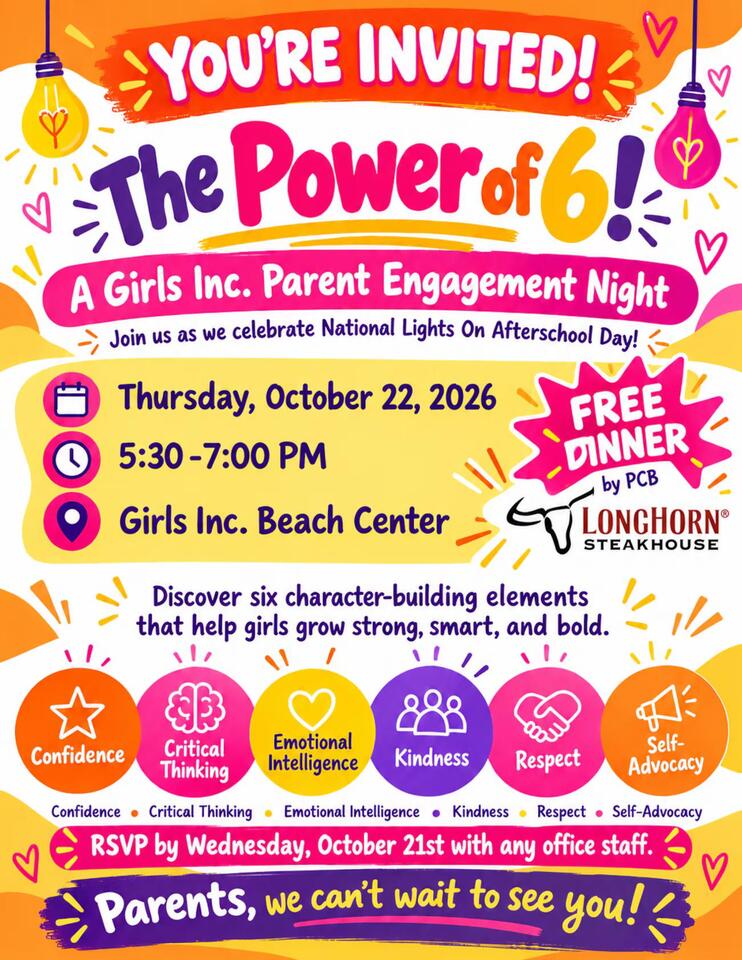 Girls Inc. of Bay County hosting free family dinner, character night ...