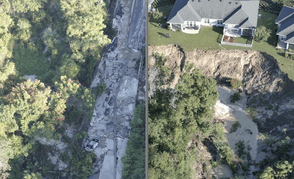 Roads, Backyards Washed Out After Over A Foot Of Rain Floods Parts Of ...