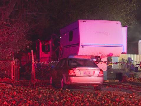 Crews battle RV fire in northwest Oklahoma City