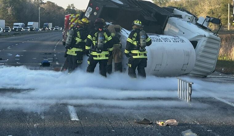 I-95 Reopens After CO2 Leak From Overturned Truck Causes Traffic Chaos ...
