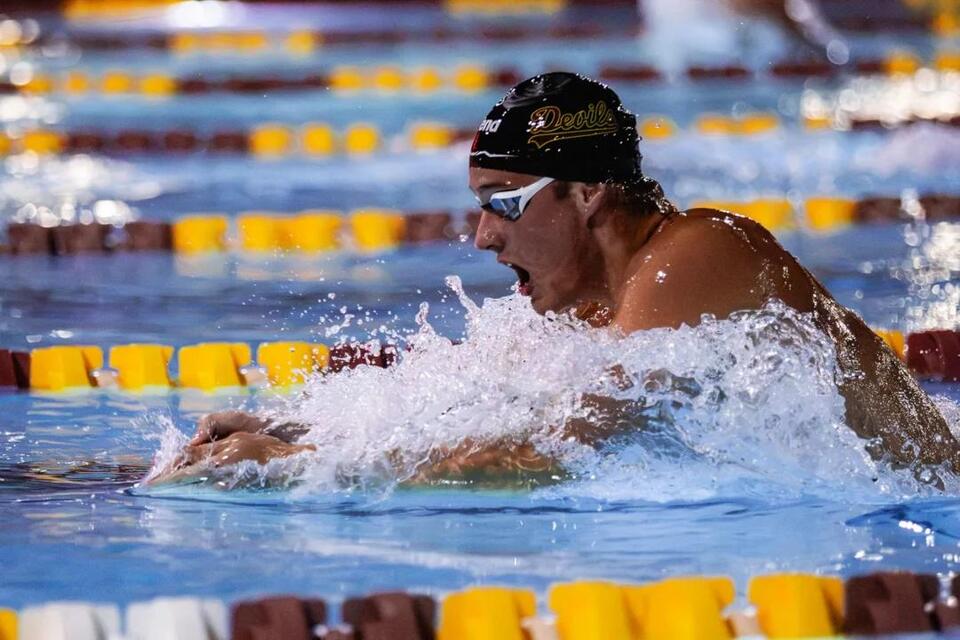 arena Swim of the Week: ASU Freshman Oliver Munn Narrowly Misses ...
