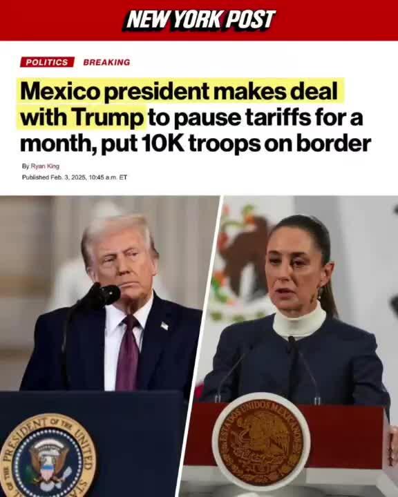 Trump Scores Deal: Mexico Sends 10,000 Troops to Border in Exchange for ...
