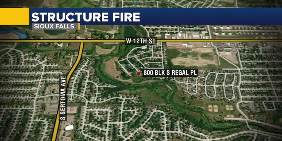 Crews battle early morning structure fire in western Sioux Falls ...