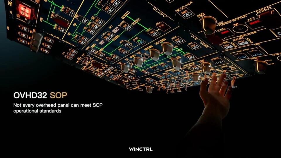 WINCTRL’s OVHD32 SOP brings a full Airbus overhead panel to home ...