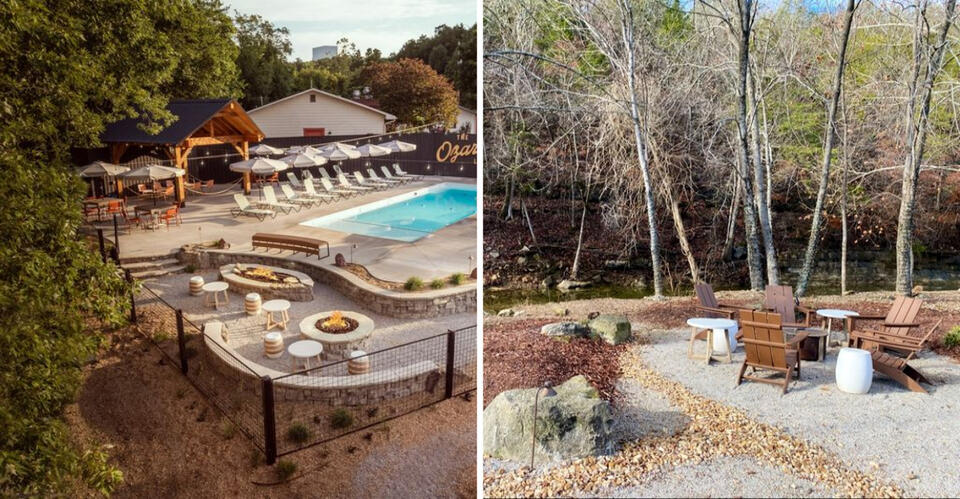 This Retro Missouri Lodge Lets You Soak Beside A Creek And Watch Movies ...