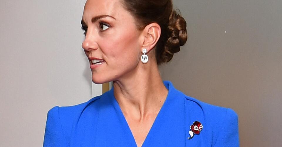 Kate Middleton Is Royally Blue in Sharp Midi Dress and Navy Pumps at Climate Change Reception – NewsBreak