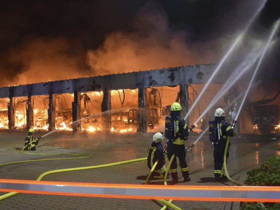 A brand new German fire station that burned down did not have a fire