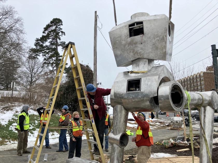 New public art sculpture unveiled in Greensboro - NewsBreak